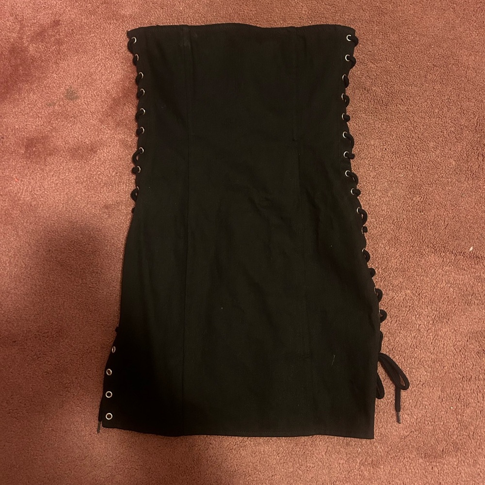 White Fox Boutique Black Strapless Dress